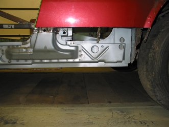 Wiederaufbau linker Schweller