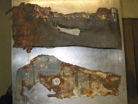 IMG_0292 Die Fragmente der A-Säule und linken Spritzwand