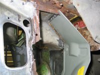 IMG_0844 Testweises einsetzen des Reparaturbleches Spritzwand.