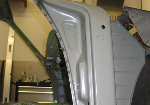 Wiederaufbau rechte A-Säule