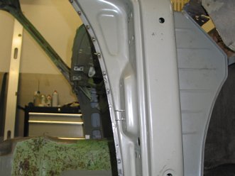 Wiederaufbau rechte A-Säule