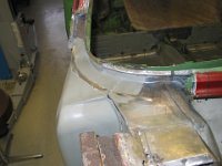 IMG_1467 Bereiche die geschweißt werden, wieder abgeschliffen zwecks Rostvorsorge mit Zinklamelle